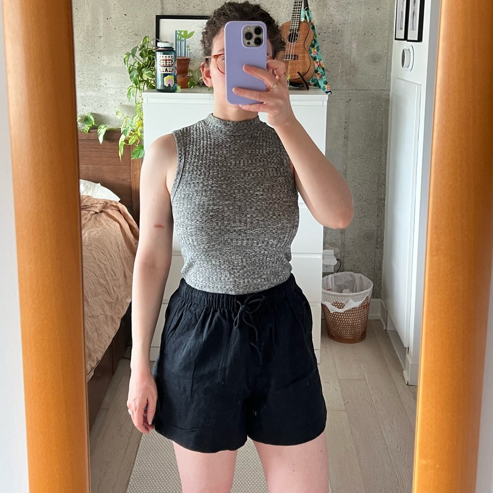 Frank & Oak knit mock neck tank